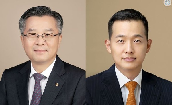 (Left) Vice Chairman Kwon Hyuk-woong, who has been nominated as the new CEO of Daewoo Shipbuilding & Marine Engineering, and (right) Vice Chairman Kim Dong-kwan, who will participate in management as a non-executive director./ Courtesy of Hanwha