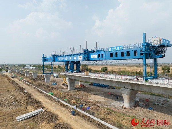 Photo shows the construction site of the section 4-3 of the China-Thailand railway. (Photo by Sun Guangyong/People's Daily)