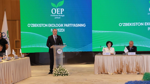 Abdushukur Hamzaev, the presidential candidate from the Ecological Party of Uzbekistan, introduced the main directions of his pre-election program to the delegates