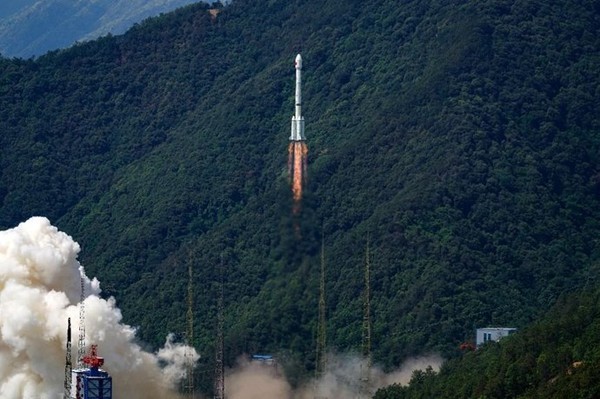 The 56th satellite of the BeiDou family is launched from the Xichang Satellite Launch Center in southwest China's Sichuan Province, May 17, 2023. (Photo by Li Jieyi/People's Daily Online)