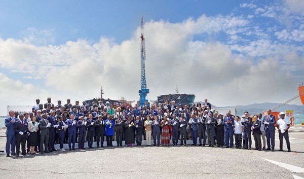 Hyundai Samho Heavy Industries Co., Ltd hosted a Naming Ceremony for Sonangol Kulumbimbi – Crude Oil Tanker built for Sonangol Shipping Holding Limited, part of Angola’s state oil company Sonangol EP, in Mokpo on April 10th, 2023