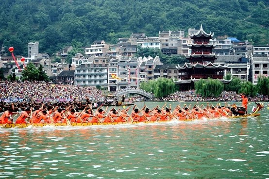 Dragon boat racing was included in China's third batch of national intangible cultural heritage by the country's State Council in 2011. The entry was jointly nominated by Yuanling county in central