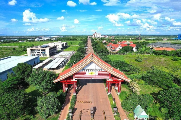 Photo shows the Vientiane Saysettha Development Zone in Laos. (Photo by Panemalaythong)