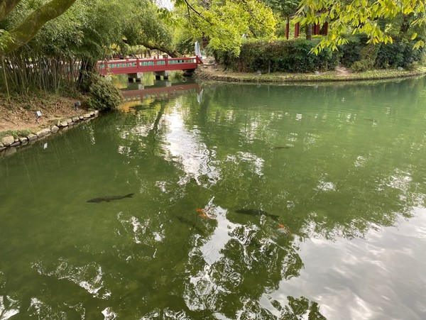 A picturesque lake near the Gwanghallu Pavilion in the Namwon City, the scene of the famed love story of Chunhyang-jeon (or the Story of Chun-hyang).