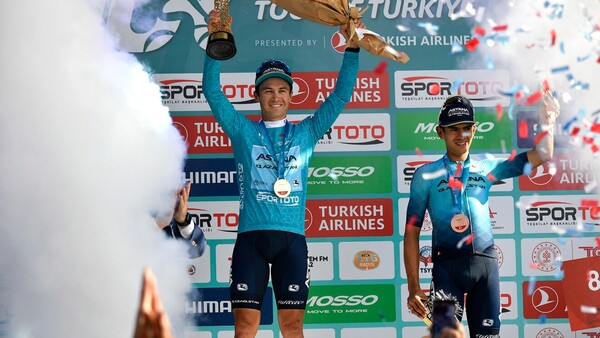 Lutsenko, 31, took the leader’s jersey at Babadağ, a brutal stage with an extremely hard and long climb