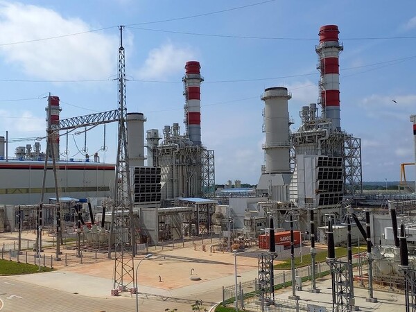 Partial view of Sonangol Combined Cycle Thermal Power Plant in Soyo, province of Zaire