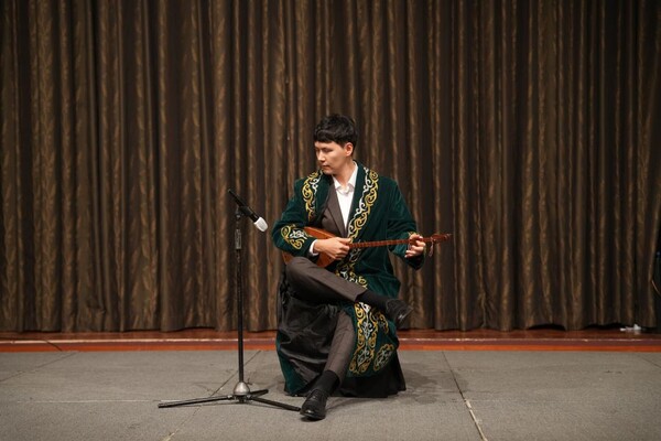 A Kazakh musician presents traditional Kazakh songs.
