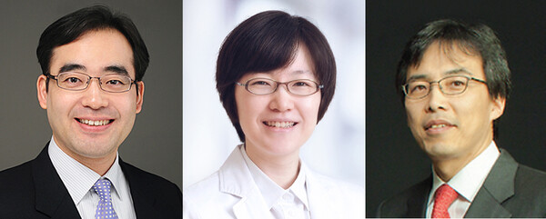 [Photo from left] Dr. Yoo Soo-jong, Seoul National University Hospital, Prof. Cho Eun-joo, and Prof. Kim Young-joon, Yonsei University