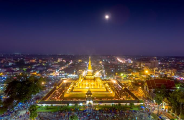 That Luang Stupa was established in 236 of the Buddhist Calendar (307 years before A.D.) by Phaya Chanthabouri Pasitthisack or Bourichan, the first governor of Vientiane
