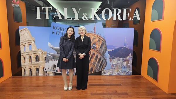  “Ambassador for a Day” Jennifer Yaewon Lee and Italian Ambassador Emilia Gatto
