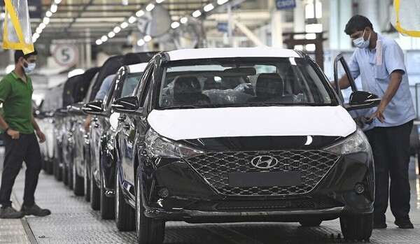 Hyundai Motor’s production line in Chennai, India