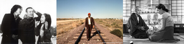 ▲ The March of Fools (1975), Paris, Texas (1984), Tokyo Story (1953) From the left