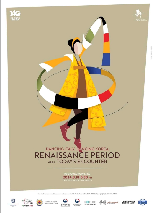 Dancing Italy, Dancing Korea: Renaissance Period and Today's Encounter poster. Source=Korea Heritage Service