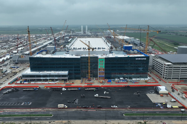 Samsung Electronics semiconductor plant under construction in the United States. (Source: Yonhap News)