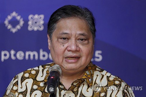 아이를랑가 하르타르토 인도네시아 경제조정부 장관. (출처: 연합뉴스)