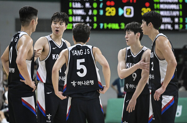 남자 농구대표팀. (출처: 대한민국농구협회)