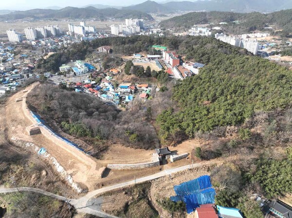 서천읍성 항공 사진. (출처: 국가유산청)